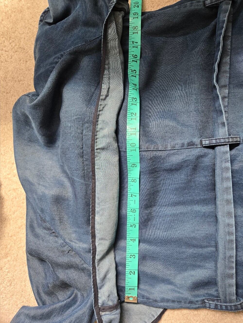 Zara Lightweight Lyocell Denim Belted Trench Coat. Size Small - Picture 13 of 14